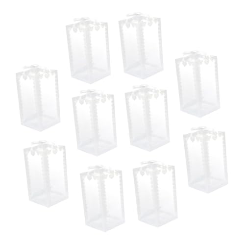 minkissy Candy Boxes Wedding Favor Boxes 24pcs Small Candy Storage Boxes Pvc Material Easy to Cle