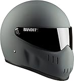 Chiusura a scatto. Bandit XXR Casco da moto Grigio opaco