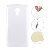 For Meizu M2 Note Case,Bestgoods® For Meizu M2 Note Ultra-thin Super Light Clear Soft TPU Phone Back Case Cover Protective Skin (Transparent)