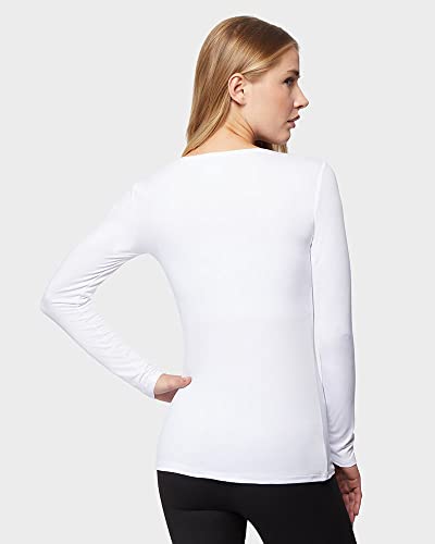 32 Degrees Women's Lightweight Baselayer Scoop Top | Long Sleeve | Form Fitting | 4-Way Stretch | Thermal4