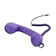 Retro-Telefonhörer, 3,5-mm-Handyempfänger, Mikrofon, Mikrofon, Lautsprecher, Vintage-Retro-Telefonhörer für Smartphones (Purple)