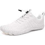 WateLves Water Shoes Men Women Beach Barefoot Aqua Socks Breathable Wide Swim Outdoor Walking Anti Slip Pool Shoes for Hiking Kayaking Diving Surfing (A-White, 37)