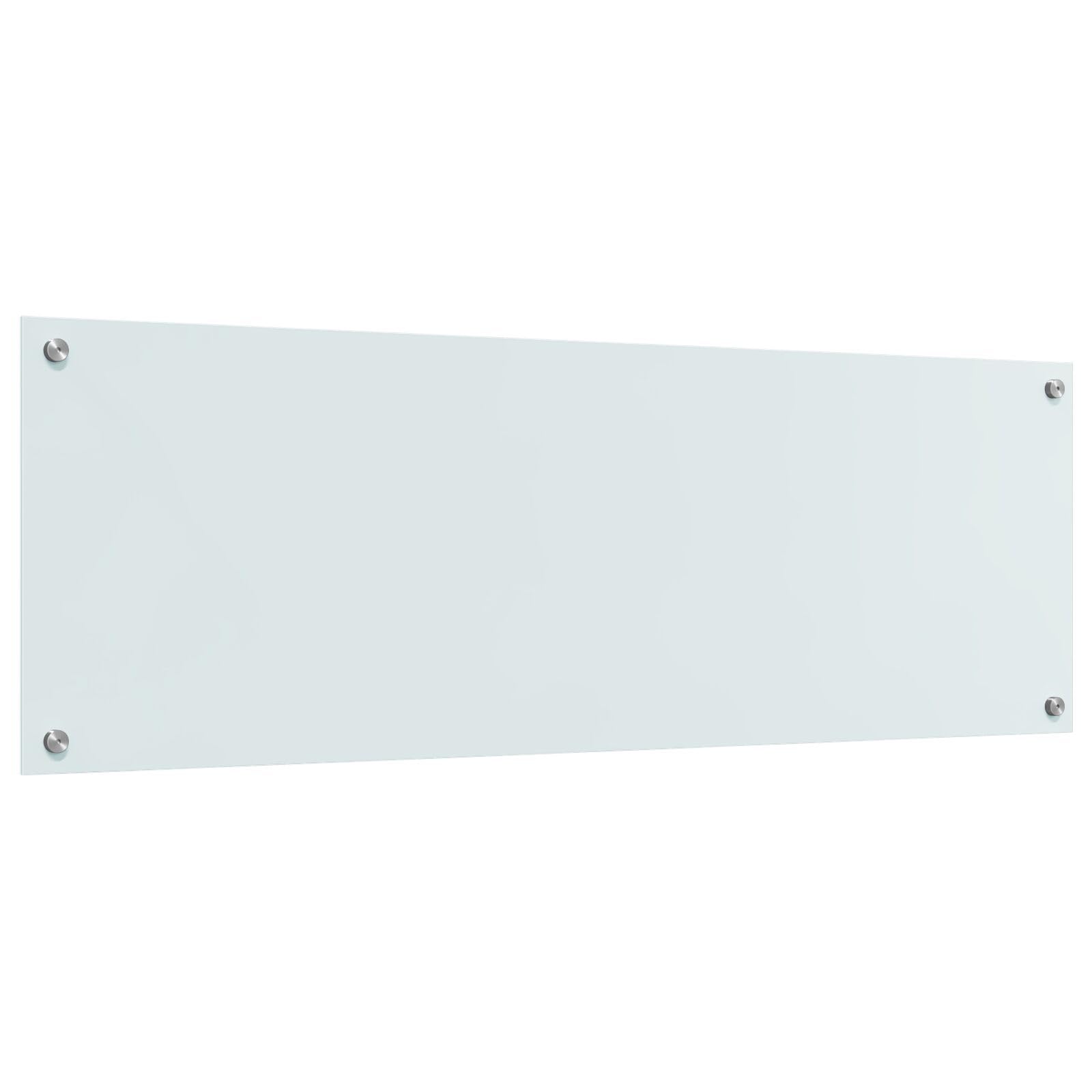 vidaXL Küchenrückwand Weiß 120 x 40 cm Gehärtetes Glas, Moderne, robuste Glasrückwand für die Küche, hitzebeständig, stylisches Design, easy Montage
