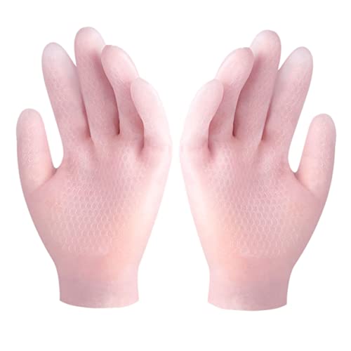 MUSISALY Elastic Moisturizing Gloves for Hand Care Non-Slip Manicure Dry Skin-Friendly Comfortable Long Serving Life