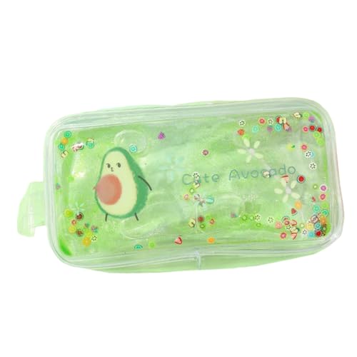 VALICLUD 1 Pieza Bolsa de Maquillaje Transparente Resistente Aguacate Neceser de Gran Capacidad para Almacenamiento de Cosméticos para Mujeres