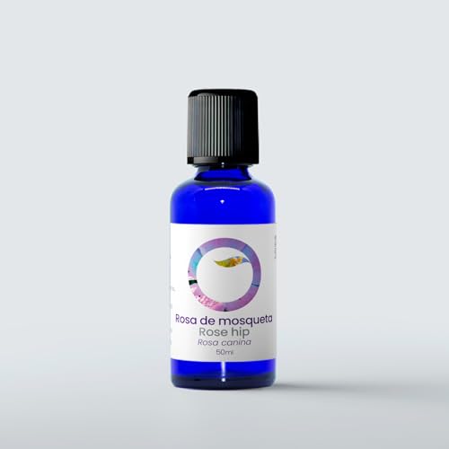 Oleantis Aceite Vegetal de Rosa Mosqueta Ecológico, Certificado CAAE, 50ml, Aceite Puro Bio Natural para Cicatrices, Estrías, Antiarrugas y Cuidado Facial