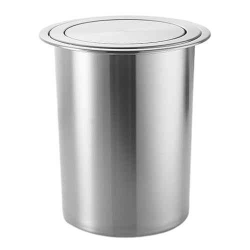 304ステンレススチール製ワークトップゴミ箱、蓋付きカウンタートップゴミ箱、デスク下ビルトイン食器棚、キッチン、バスルーム、寝室、シンク下用、9L,12L