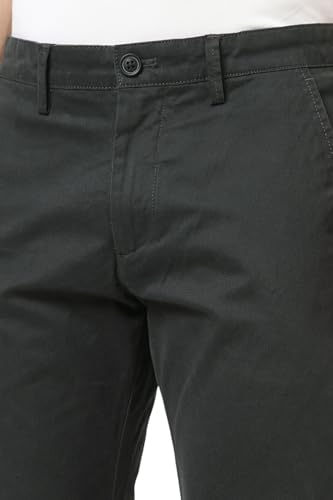 Image of Peter England Men's Slim Fit Mid Rise Premium Casual Trouser Chinos
