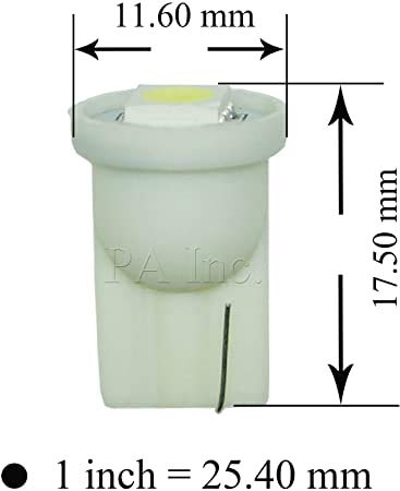 PA LED 10PCS Pinball Machine LED Light Bulb Accessories #555 T10 4SMD White-6.3V