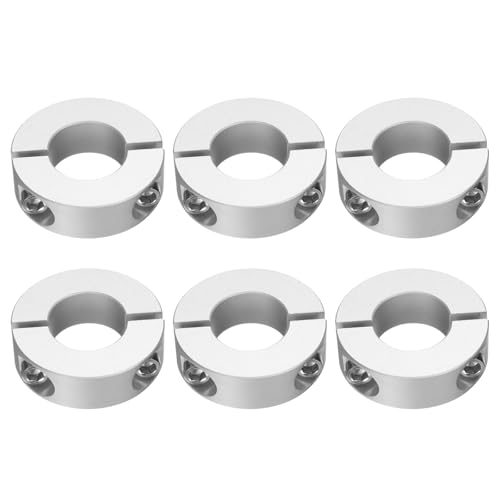 QUARKZMAN 6pcs Bagues d'Accouplement à Vis Fente Double 25x50x15mm(IDxODxH)