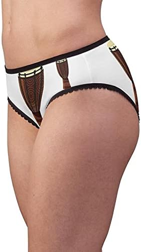 African Drum Panties, African Drum Underwear, Briefs, Cotton Briefs, Funny Underwear, Panties For Women