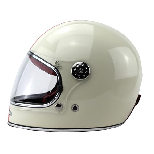 Miniatura 4 de Viper F656 Full Face Motorcycle Motorbike Helmet Ece 22.06 Approved Vintage Motorbike Helmets For Adult Men And Women Touring Urban Bike Safety Wear Full Face Helmet Italy Flag,L