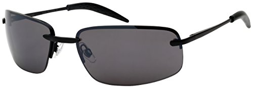 Men's Metal Semi-Rimless Sports Sunglasses 25124S