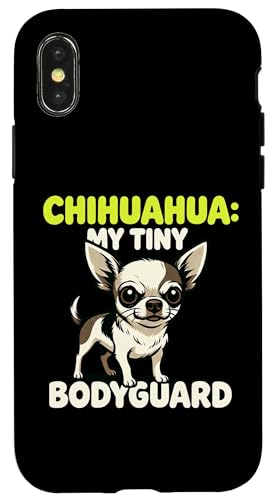 Chihuahua My Tiny Bodyguard �� �y�b�g�v���e�N�^�[ �I�[�i�[�B �X�}�z�P�[�X iPhone X/XS �p