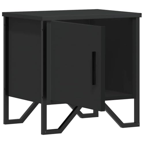 Table de chevet noire compacte pour optimiser les petits espaces