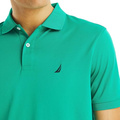 NAUTICA Men's Classic Fit Short Sleeve Solid Deck Polo Shirt3