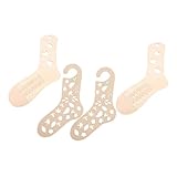 HOMFAMINI 4 Piezas Modelo De Calcetines De Punto Moldes De Calcetines Tejidos A Mano Formas De Tejer Calcetines De Madera Herramientas De Tejer Calcetines De Madera Bloqueadores Para Tejer