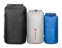 Tatonka Packbeutel Dry Sack Set 3 (10l / 18l / 30l) - DREI wasserdichte Packsäcke mit Rollverschluss und Steckschließe - Aus recyceltem Polyester - 10, 18 und 30 Liter Volumen (verschiedenfarbig)