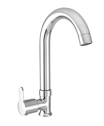Image of 10x Swan Neck ST-9889 for Kitchen /Bathroom Table Mounted (Silver)