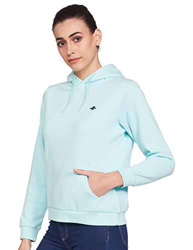Image of Mode By Red Tape Womens Arctic Blue Sweatshirt Hoodies