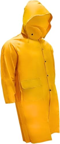 Image of MAGID RainMaster Heavyweight PVC Raincoat, Size Medium, Yellow, R2014 (Pack of 5 Jackets)