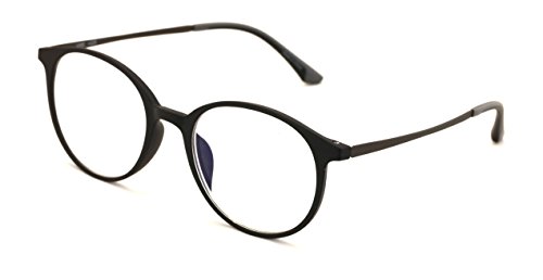 TR90 Titanium B-Temple Round Reading Glasses 1.75 Blue AR