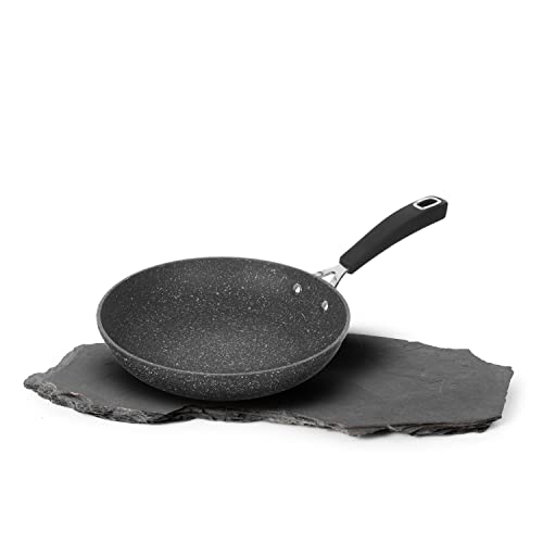 KASANOVA Padella New Petra Dark - Padella Antiaderente per Tutti i Piani Cottura - ø 22 cm