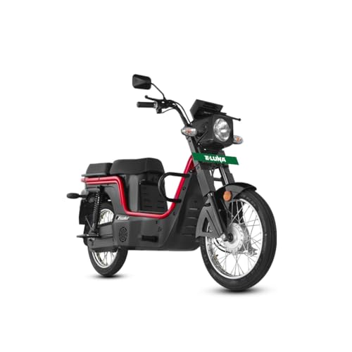 Image of Kinetic Green E-Luna X3 Plus High Speed Electric Scooter with charger - Mulberry Red - Ex-Showroom