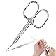Nagelhautschere Extra Fein,Hautschere,Cuticle Scissors,Cuticle Cutter,Professionelle Nagelhautschere Mit Gebogener Spitze Zum Präzisen Kürzen Entfernen Von Nagelhaut,Augenbrauen Und Wimpern