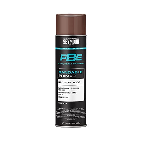 Image of Seymour 20-1673 PBE Professional Primer, Sandable Red Iron Oxide | Fills Light Scratches, Fast Drying, & Sands Easily