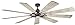 Kichler 300285WZC Gentry XL 85" Ceiling Fan with LED Lights and Wall Control, Weathered Zinc
