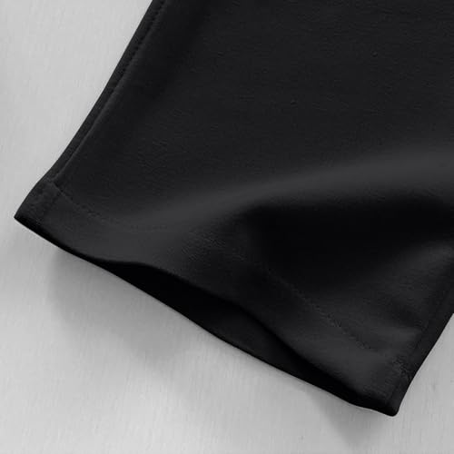 Kids Wide Leg Joggers Sweatpants Elastic Waist Casual Loose Cotton Athletic Pants with Pockets for Girls Boys 2-13 Years4