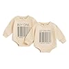 Eadrioss Newborn Baby Twins Clothes Funny Letter Print Romper Bodysuit Shirt Twins Baby Gifts Infant Boy Girl Fall Clothes