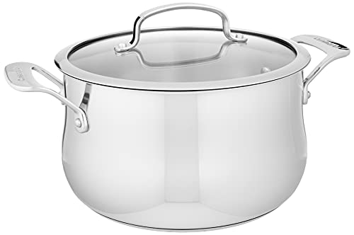 Comparison: Best Wolfgang Puck Dutch Oven Stainless Steel 8 Cuisinart Contour Stainless 5-Quart Dutch Oven with Glass Cover, Silver