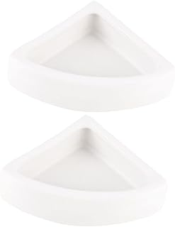 IFANLANDOR 2 Peças Tigela De Água De Tartaruga Prato De Água De Tartaruga Réptil Prato De Comida De Tartaruga Tigela De Comida De Hamster Tigela De Comida De Cerâmica Tigela De Hamster De