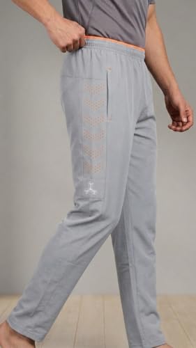 Image of Prince Sports Men's Laser Cut Track Pant | Stylish Sports Lower for Gym, Running & Casual Wear
