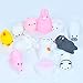 EKKONG 12 Stück Squishy Kawaii Set, Mochi Squishy Set, Mochi Mini Squeeze Spielzeug, Squishy Spielzeug, Anti Stress Spielzeug für Kinder Erwachsene