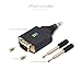 StarTech.com 3ft (1m) USB to Serial Adapter Cable, COM Retention, FTDI, USB-A to DB9 RS232, Interchangeable DB9 Screws/Nuts