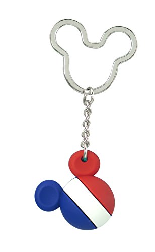 Disney Mickey Icon Ball Key Ring - France Key Accessory