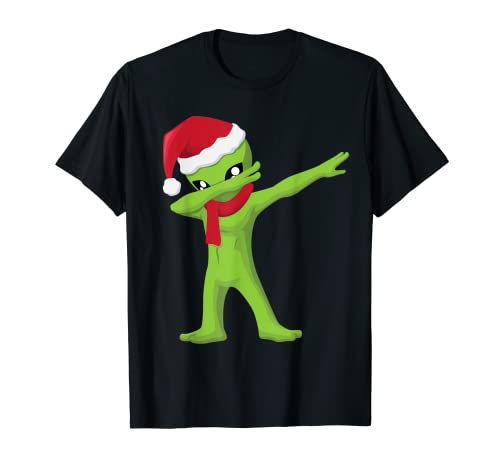 Navidad Dabbing Alien Dab Pose Niños Niños Niñas Navidad Camiseta