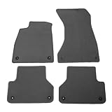 IKON MOTORSPORTS, Floor Mats Compatible with 2018-2024 Audi A5 RS5 S5 Sportback, Gray/Grey Nylon Car Auto Front Rear Carpets Liner 4PC Set Protector, 2019 2020 2021 2022 2023
