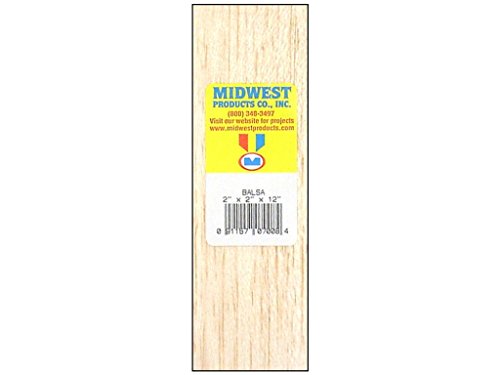 Midwest Products 7008 BALSA Wood Block 2X2X12