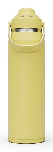 Image of CamelBak Thrive Chug Insulated Stainless Steel Water Bottle, Cold Retention with High Flow Lid for Everyday Hydration and Active Use, 32oz, Yellow Bloom