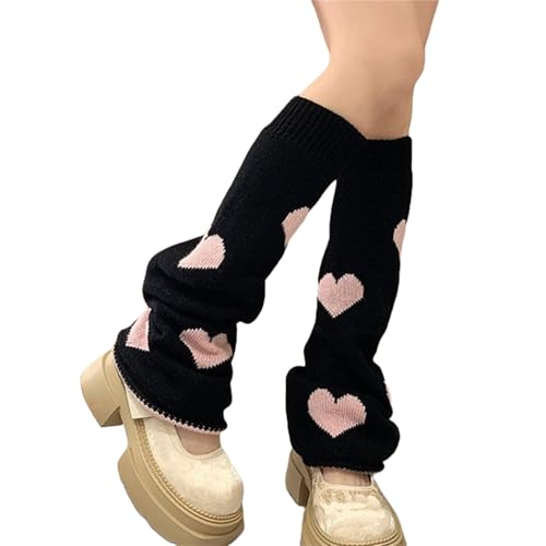 Goth Leg Warmers Women Cute Y2k Harajuku Punk Rave Emo Grunge Winter