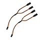 2x Stück Servo Y Verlängerungskabel V Kabel Y-Kabel Verlängerung Verteiler Splitter kompatibel zu JR Futaba Robbe Graupner Hitec 15cm 22AWG RC