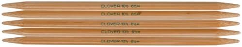 Clover 10 Takumi Bamboo Knitting Double Pointed 7" Size, Amethyst, 5 Count