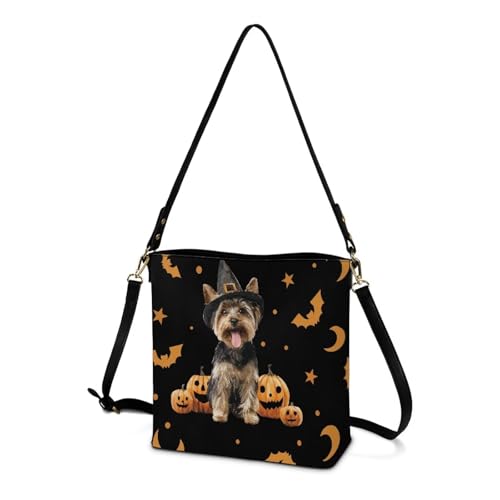Image of HUGS IDEA Boho Bags for Women Leather Handbag Shoulder Bucket Crossbody Purse