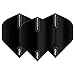 RED DRAGON Hardcore Black Extra Thick Standard Dart Flights - 5 Sets Per Pack (15 Dart Flights in Total)