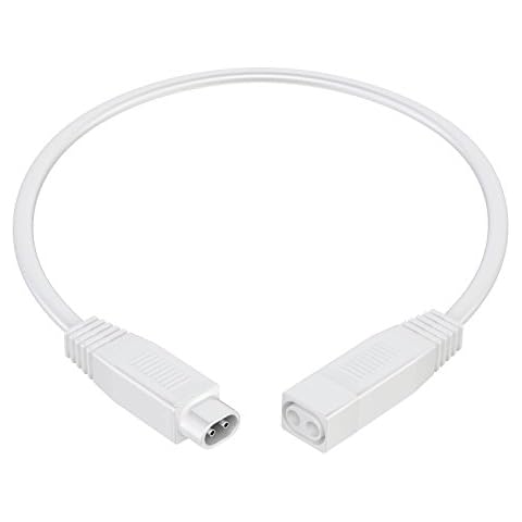 ledscom.de Feed-Through Cable for Spider Plug-in System, 0.4m, White Cover
