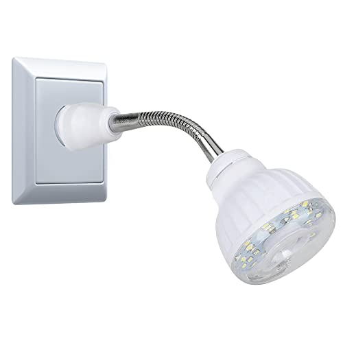 Gosear Led Night Lights Plug Into Wall, Motion Sensor Night Lights 360° Directional Auto On/off Bright Cool White Lamp Nightlights for Adult Kids Room Hallway Laundry New Home(3W 110V)